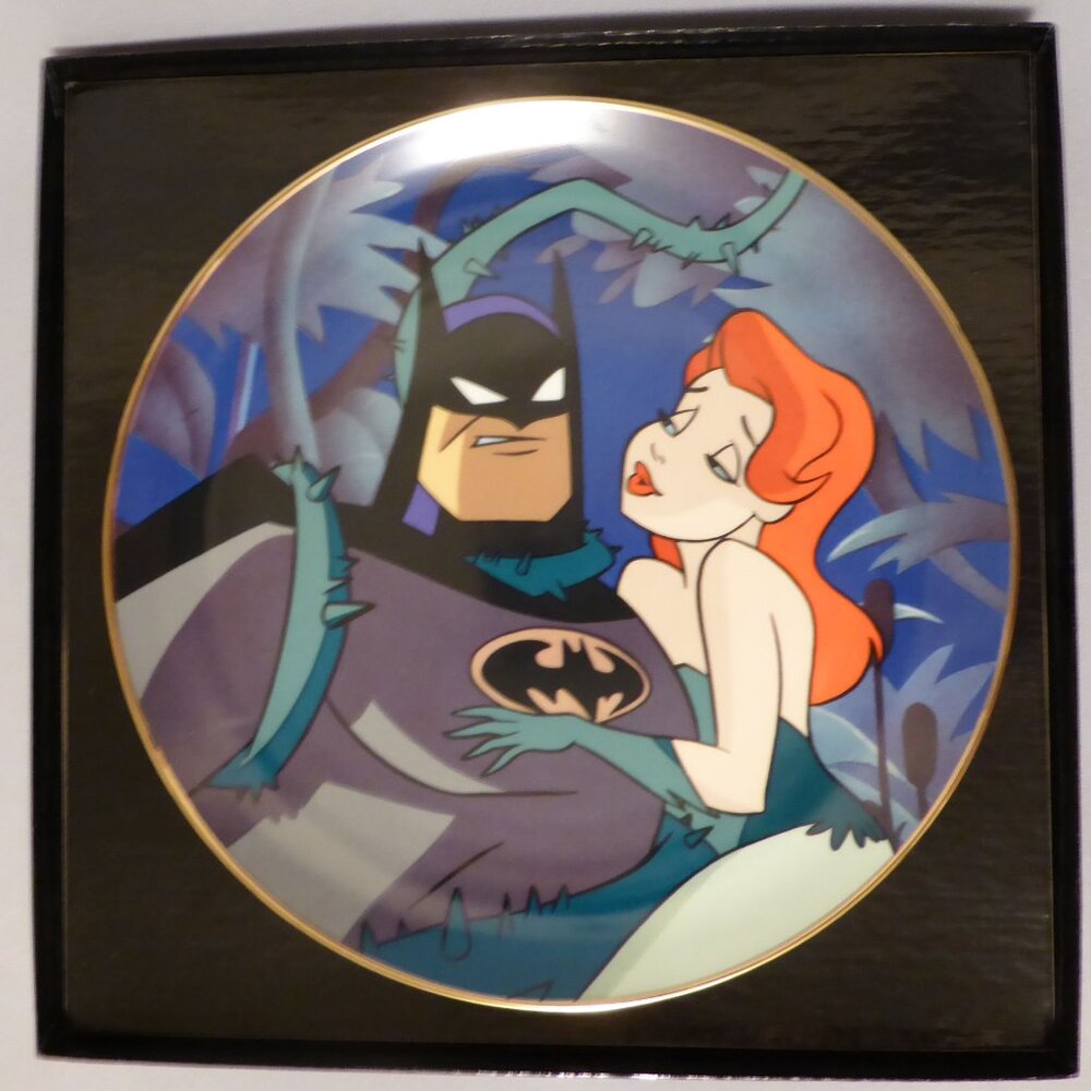 VINTAGE NEW (LE #49) DC COMICS WARNER BROS BATMAN POISON IVY COLLECTIBLE PLATE